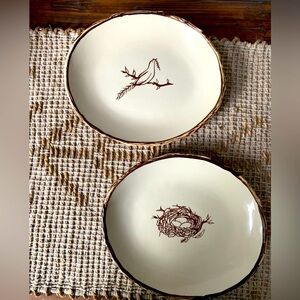 Jeremie Bird and Nest Plates Salad Size